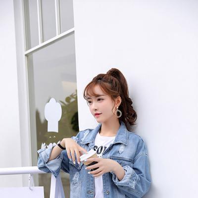 Áo Khoác Jean Nữ Wash Rách - NK333